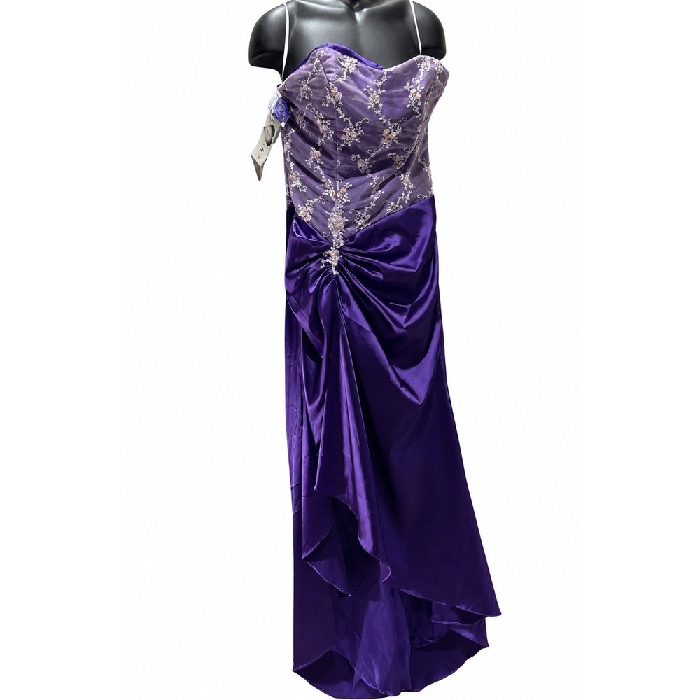 NWT Do You Love Me Size 20 Purple Corset Prom Dress Y2K Fairycore Gown Beaded